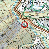 Kartenausschnitt, Klicken um zum Vorarlberg Atlas zu gelangen