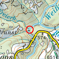 Kartenausschnitt, Klicken um zum Vorarlberg Atlas zu gelangen